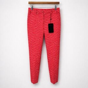 J.Lindeberg Womens Pia Print Golf Pant 26 Azalea Geometric Micro High Stretch